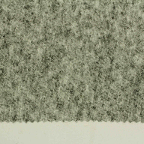 Light Green Heathered-Marl Jersey Knit, Poly-Linen