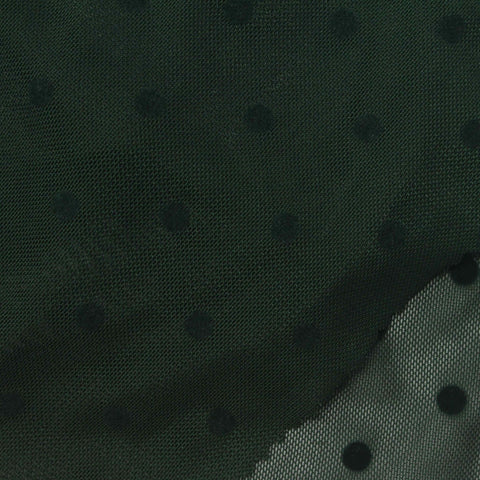 Black Polka-Dot Knit