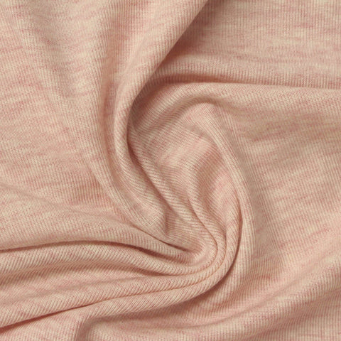 Tencel Lyocell Acrylic Stretch Rib Knit Fabric, 180 gsm, 160 cm — Pink