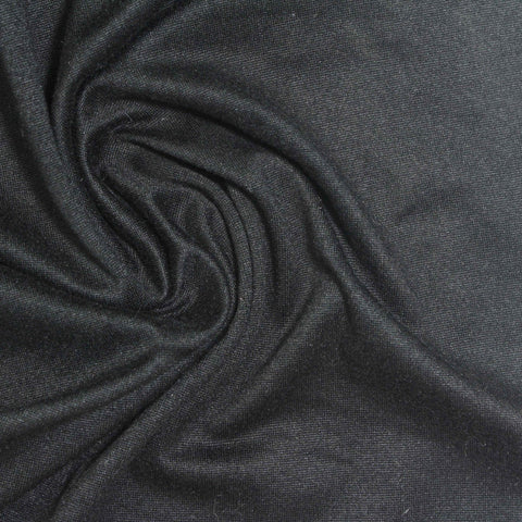 Brushed Polyester Stretch Milk Silk Knit Fabric, 160 gsm, 152 cm — Grey