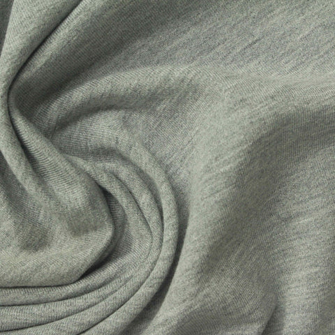 Heather Grey Marl French Terry, Poly-Modal