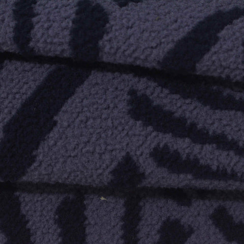 Dark Navy Animal Print Knit, Polyester