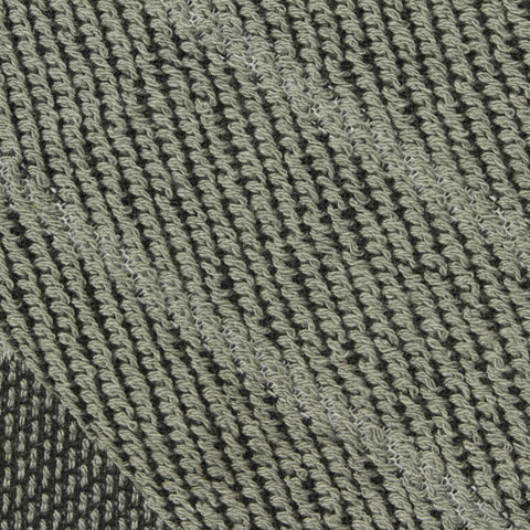 Dark Grey Horizontal-Stripe French Terry, Cotton-Poly, 270 gsm