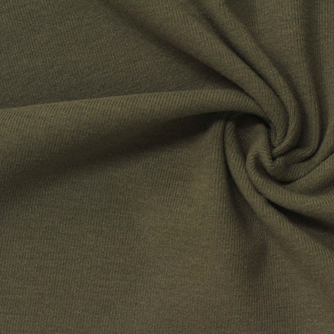 Dark Olive Rib Knit, Poly-Tencel Lyocell