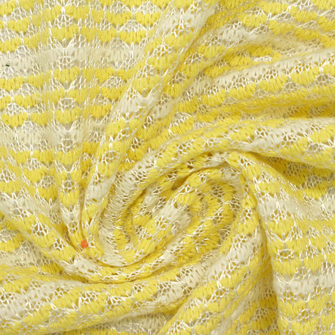 Jacquard Polyester Stretch Jersey Knit Fabric, 250 gsm, 150 cm — Beige
