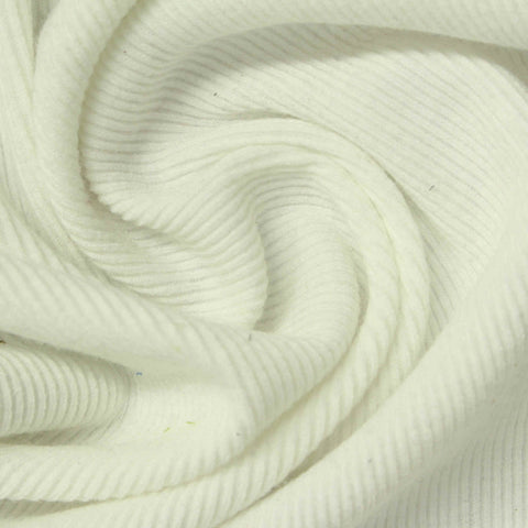 Polyester Viscose Stretch Rib Knit Fabric, 300 gsm, 120 cm — Khaki