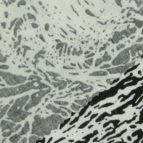 Black Abstract-Splatter Knit