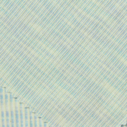 Light Blue Stripe Interlock Knit