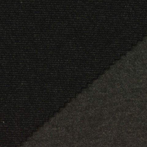 Dark Charcoal Heather Twill, Poly-Viscose