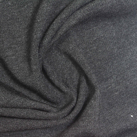 Dark Grey Marl Interlock Knit, Tencel Lyocell-Viscose
