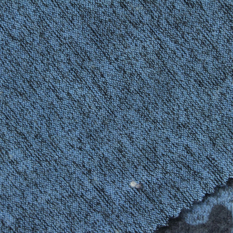 Dark Grey Leopard Knit, Viscose-Poly, 298 gsm
