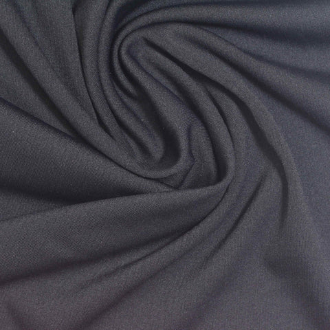 Charcoal Rib Knit, Poly-Spandex