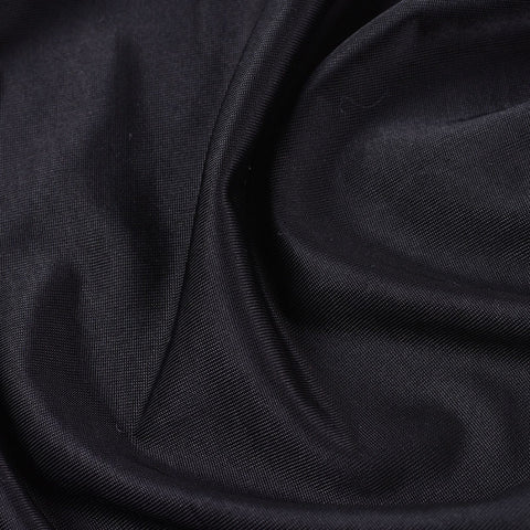 Polyester Stretch Jersey Knit Fabric, 145 gsm, 150 cm — Black