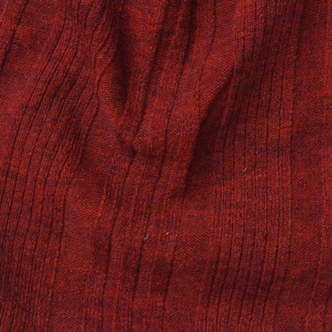 Red Marl Rib Knit, Polyester, 402 gsm