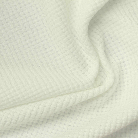 Off-White Waffle Knit, Polyester