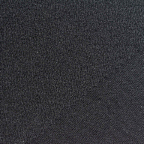 Polyester Stretch Knit Fabric, 220 gsm, 165 cm — Black, ref EF-274195