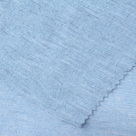 Light Blue Marl Chunky Knit, Poly-Viscose, 170 gsm