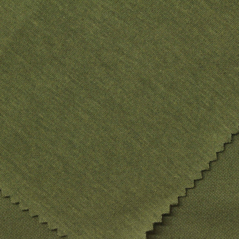 Cotton Polyester Interlock Knit Fabric, 190 gsm, 170 cm — Green