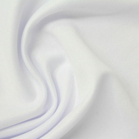 100% Polyester Knit Fabric, 170 gsm, 160 cm — White, ref EF-270956