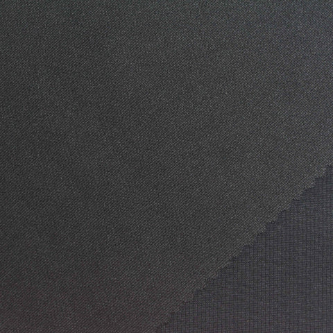 Black Ribbed Scuba Knit, Polyester