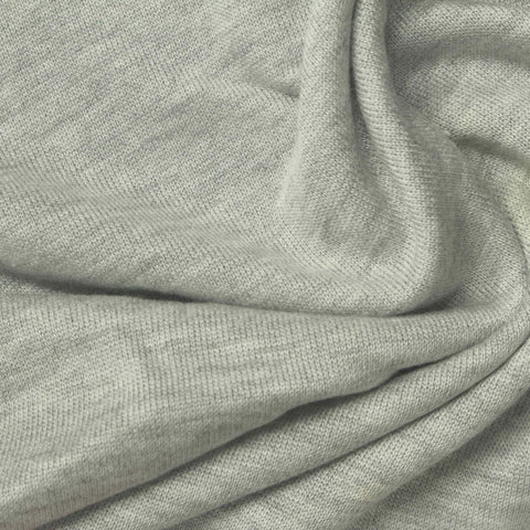 Light Grey Marl French Terry, Viscose-Cotton