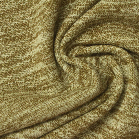 Light Beige Fine-Marl French Terry, Poly-Cotton