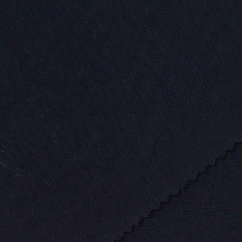 Cotton Polyester Stretch Scuba Knit Fabric, 330 gsm, 160 cm — Navy, ref EF-269926