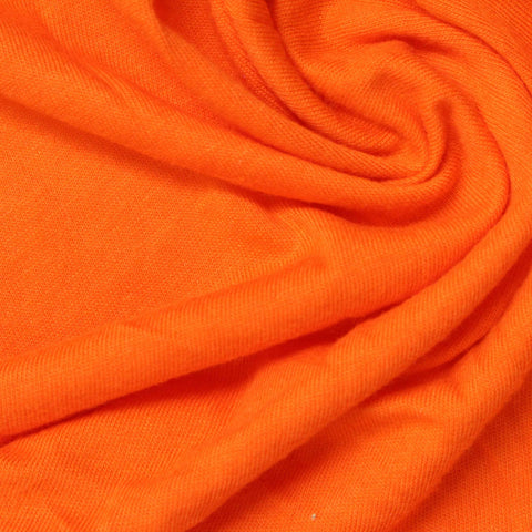 100% Cotton Jersey Knit Fabric, 145 gsm, 170 cm — Orange