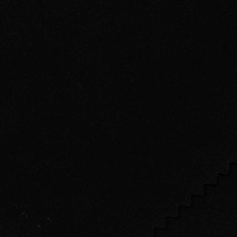 Brushed Polyester Woven Fabric, 200 gsm — Black