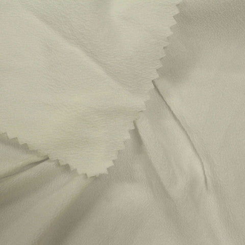 Off-White Crinkled Crepe, Viscose