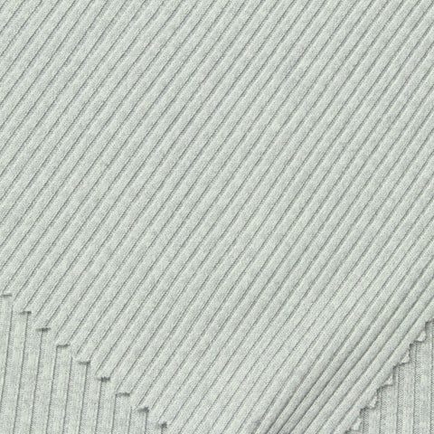 Grey Heather Rib Knit, Polyester