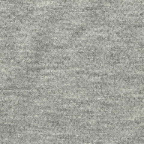 Light Grey Heathered-Marl Jersey Knit, Poly-Cotton, 135 gsm