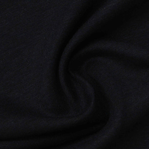 Viscose Stretch Scuba Knit Fabric, 380 gsm, 170 cm — Black