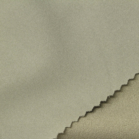 Polyester Stretch Scuba Knit Fabric, 280 gsm, 165 cm — Khaki