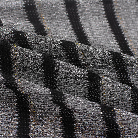 Grey Marl Chunky Knit, Viscose-Poly, 111 gsm