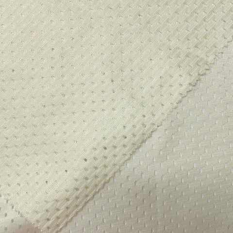 Beige Tone-on-Tone Dot Warp Knit, Polyester