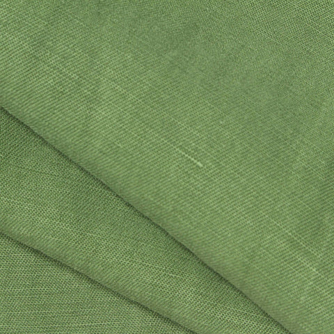 Linen Tencel Lyocell Woven Fabric, 190 gsm — Green