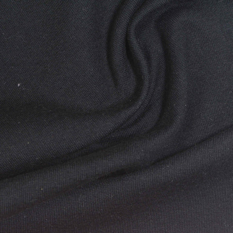 Black French Terry, Cotton