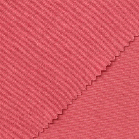 Viscose Polyester Stretch Bengaline Fabric, 240 gsm, 155 cm — Pink