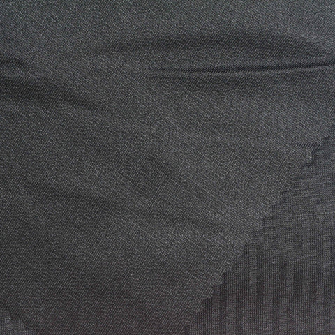 Polyester Stretch Ponte Knit Fabric, 260 gsm, 160 cm — Grey