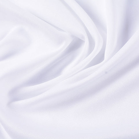 White Interlock Knit, Polyester