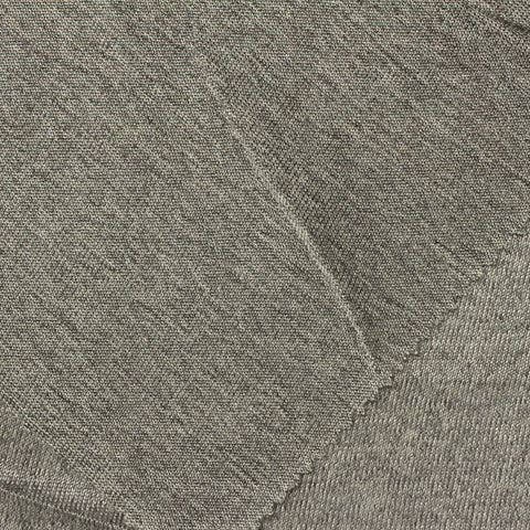 Heather Grey Marl Jersey Knit, Polyester, 220 gsm