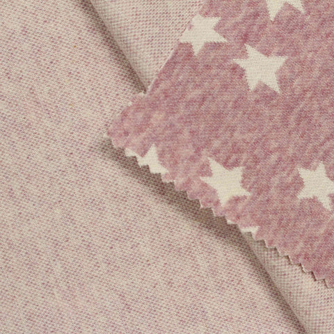 White Stars Jacquard, Cotton-Poly