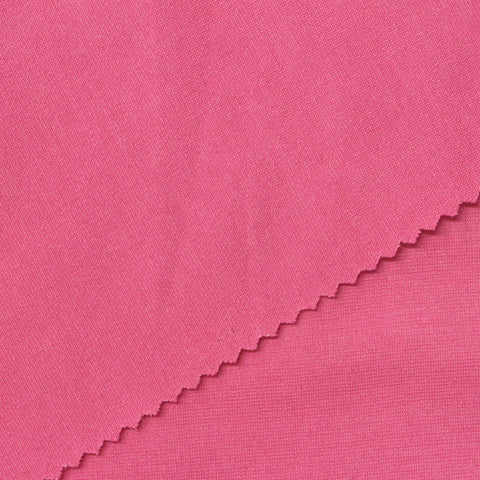 Polyester Stretch Ponte Knit Fabric, 348 gsm, 160 cm — Pink