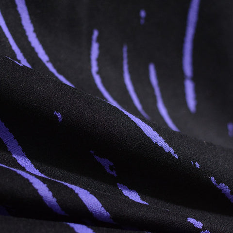 Purple Brushstrokes Jacquard, Poly-Viscose