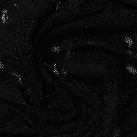 Black Floral Lace, Nylon, 135 cm, ref EF-243159