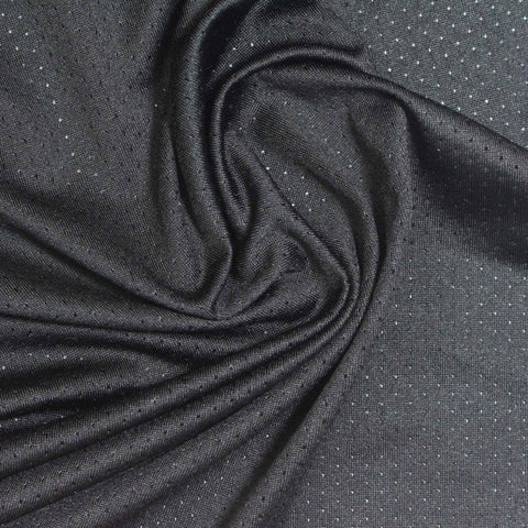 Silver Dots Birdseye Knit, Polyester