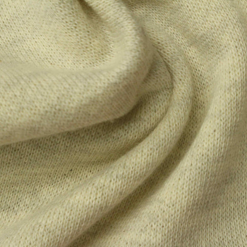 Light Yellow Marl French Terry, Cotton, 210 gsm, 180 cm