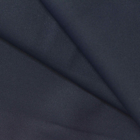 Brushed Nylon Stretch Scuba Knit Fabric, 310 gsm, 155 cm — Navy