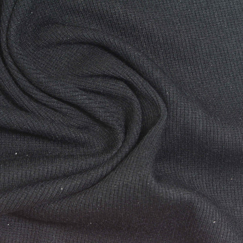 Charcoal Rib Knit, Polyester